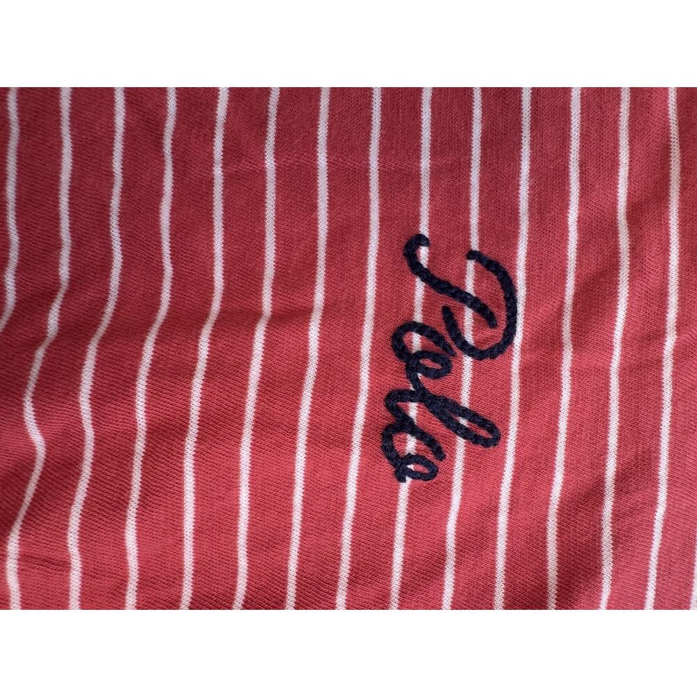 Polo Ralph Lauren Women’s Pink Striped Long Sleeve Shirt XL Embroidered Logo - Picture 7 of 16